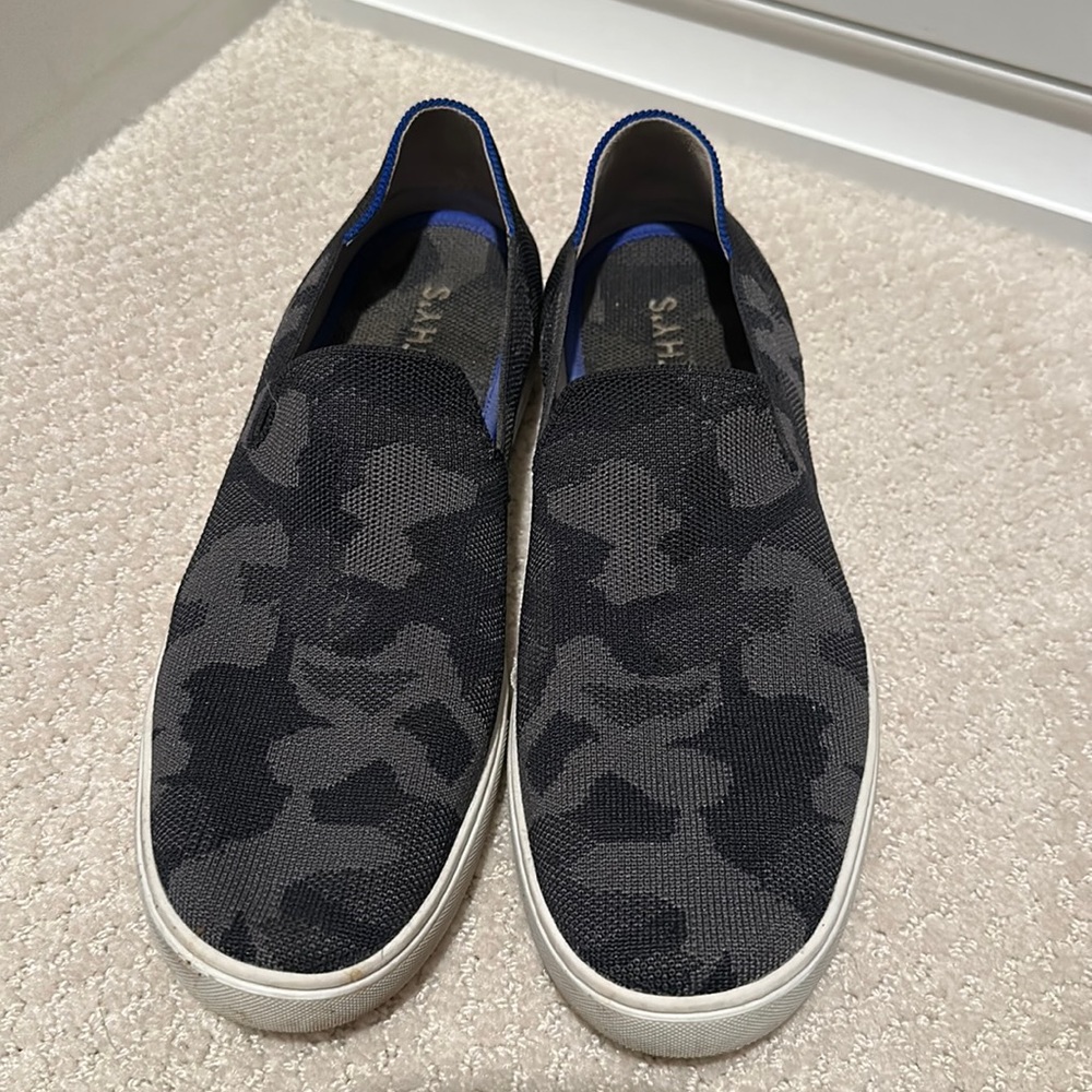 Rothy’s grey / blue camo sneaker / slide - 11.5